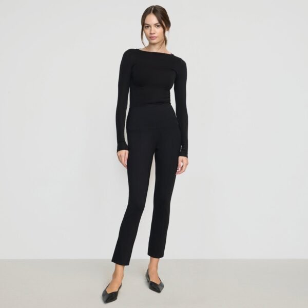 Bea Slim-Leg Ponte Stretch Pant