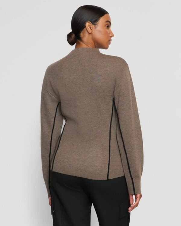 Clarice Contrast-Piping Sweater - Image 7